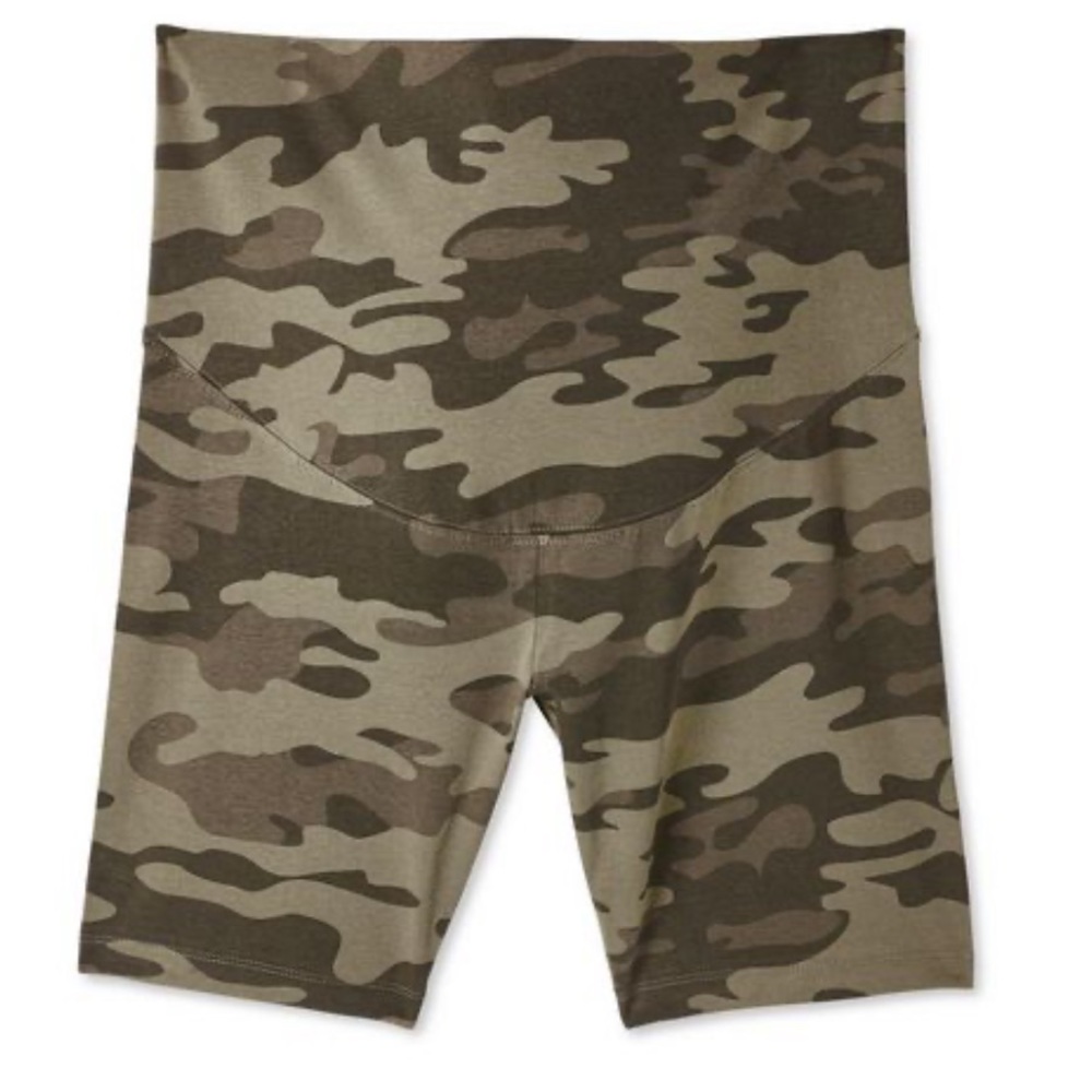 Paisley Sky Maternity Bike Shorts Camo Shorts Green Camouflage Medium